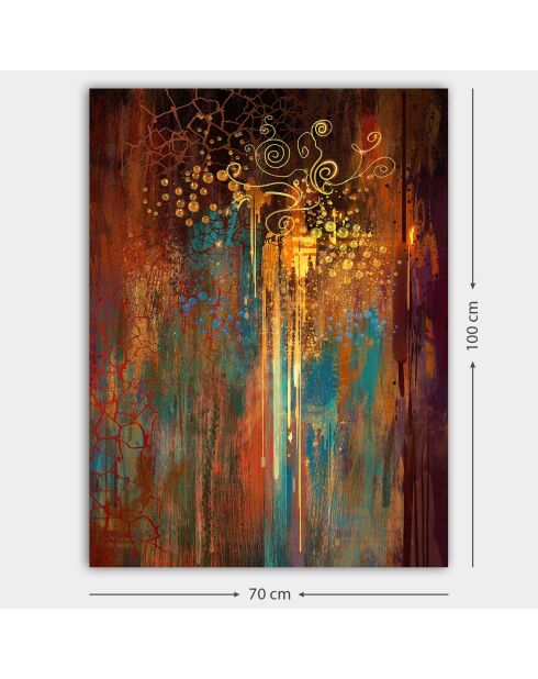 Tableau sur toile décoratif multicolore - 70x100 cm