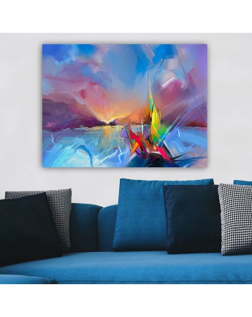 Tableau sur toile décoratif multicolore - 70x100 cm