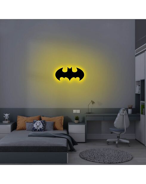 Lampe murale Batman jaune - 50x25 cm