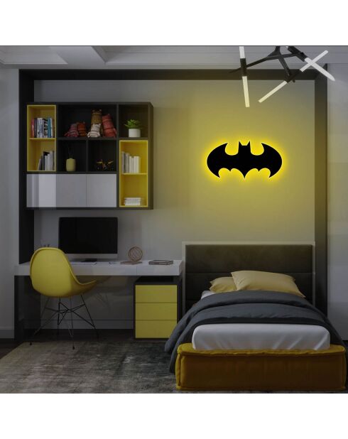 Lampe murale Batman jaune - 50x25 cm