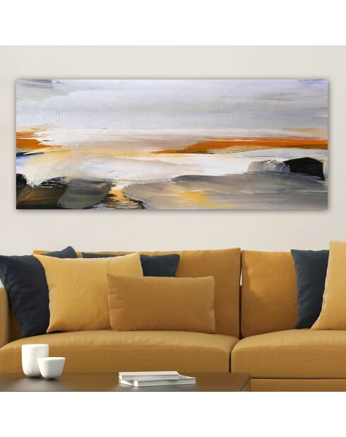 Tableau sur toile décoratif multicolore - 50x120 cm