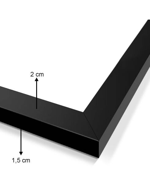 Tableau encadré décoratif 5 pièces multicolore - 24x29 cm