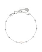 Bracelet Trèfle en Argent rhodié & Nacre