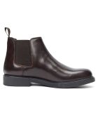 Chelsea Boots en Cuir Riey marron