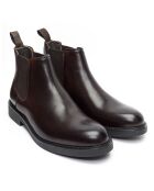 Chelsea Boots en Cuir Riey marron