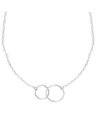 Collier Anneaux Entrelacés en Argent