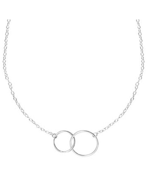 Collier Anneaux Entrelacés en Argent