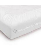 Protège-matelas 100% Coton Della blanc