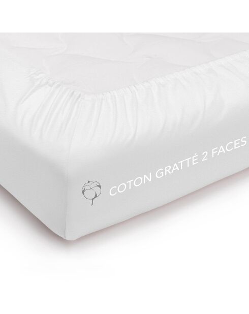 Protège-matelas 100% Coton Della blanc