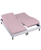 Drap housse 100% Percale de Coton bonnet 30 cm rose