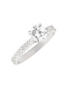 Bague Amoureuse Brillante Zircone or blanc