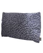 Coussin en velours decoratif bleu - 65x40x14cm