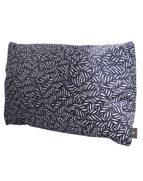 Coussin en velours decoratif bleu - 65x40x14cm