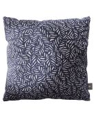 Coussin en velours decoratif bleu - 50x50x18cm