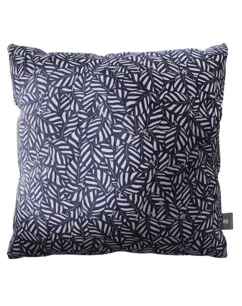 Coussin en velours decoratif bleu - 50x50x18cm