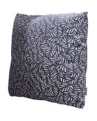 Coussin en velours decoratif bleu - 50x50x18cm