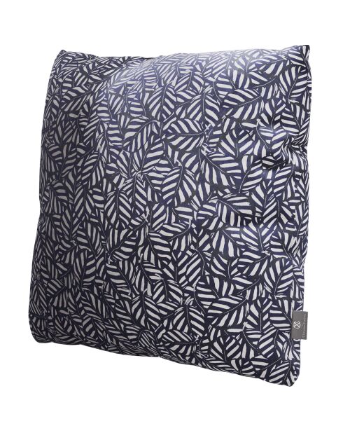 Coussin en velours decoratif bleu - 50x50x18cm