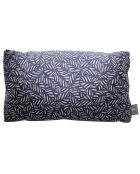 Coussin en velours decoratif bleu - 50x28x18cm