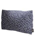 Coussin en velours decoratif bleu - 50x28x18cm