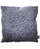 Coussin en velours decoratif bleu - 40x40x14cm