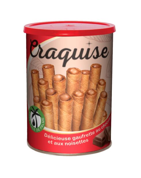 Tarro de obleas crujientes de chocolate y avellanas 400 g