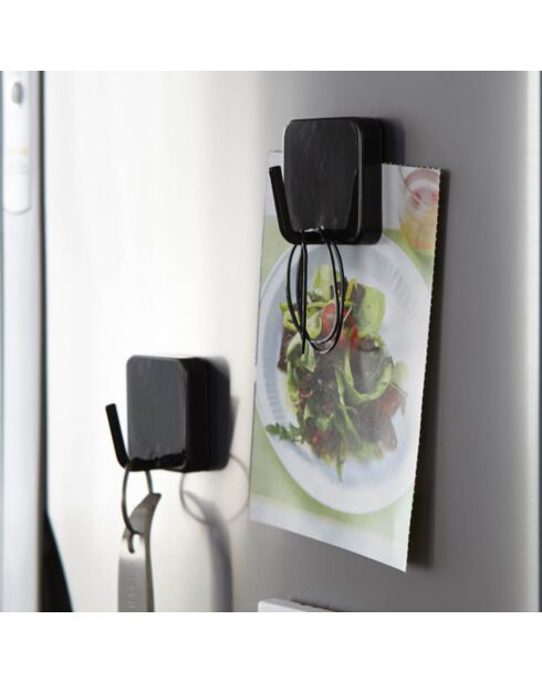 Magneethaak toren zwart - 4,8x3,3x4,8 cm