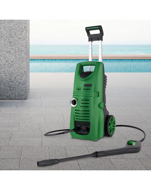 120 bar donkergroene hogedrukreiniger - 1700W