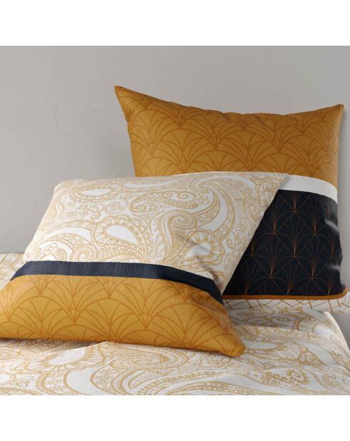 Parure housse de couette Felora jaune
