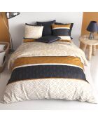 Parure housse de couette Felora jaune