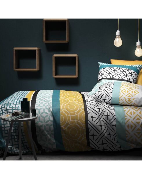 Blaues Bettbezug-Set Cité d'Or