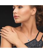 Silberne Halskette und runde Tahiti-Perle