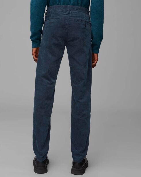 Pantalon Stig Velours Milleraies bleu marine