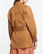 Veste Saharienne en Coton épais camel