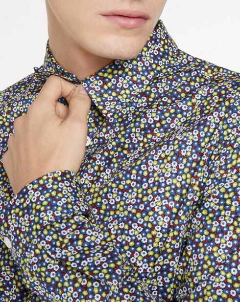 Chemise Fleurs Acid multicolore