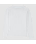 T-Shirt en Coton Love manches longues blanc