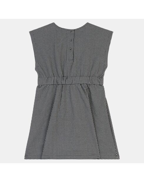 Robe ajustée Umple pied de poule noire