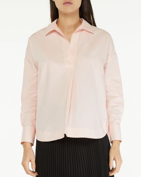 Blouse en Coton vareuse rose clair