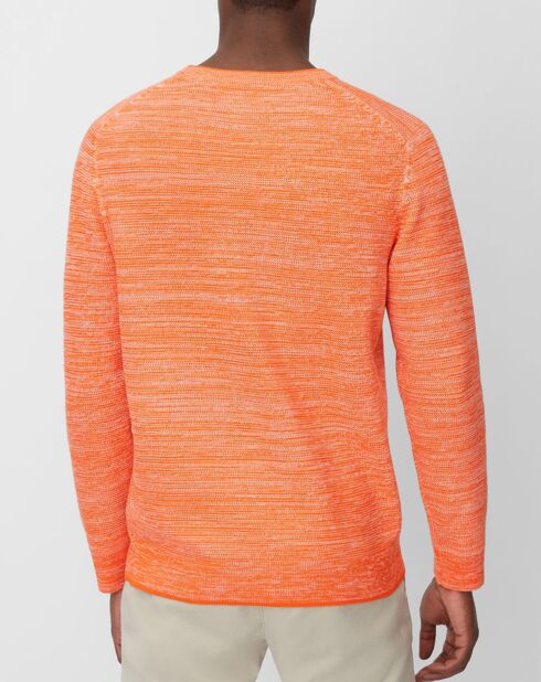 Pull Coton Mouliné orange