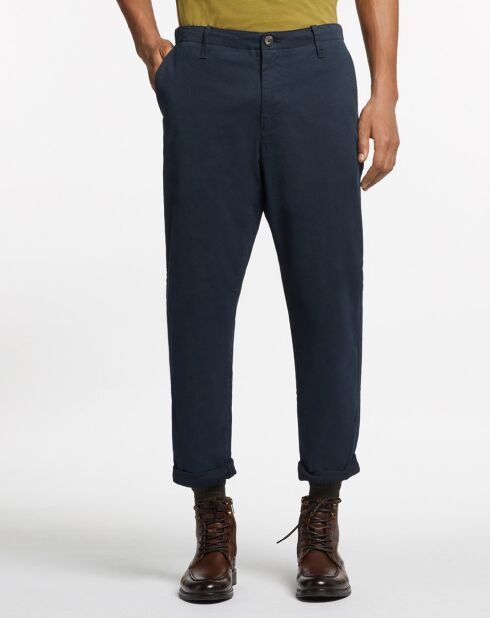 Pantalon chino Cropped Bedford bleu marine