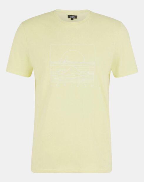 T-Shirt Photprint Graphic Surf jaune clair