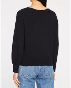 Pull 100% Cachemire Zora col bateau noir