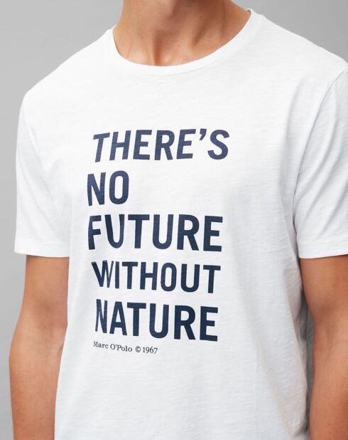 T-Shirt MC Message Coton Organic blanc