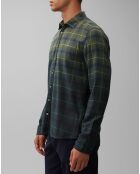 Chemise à Carreaux Degradé Sl kaki/bleu