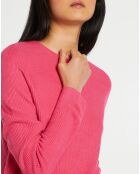 Pull en Maille fine col rond Fanny rose