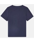 T-Shirt Souple MC imprimé bleu marine