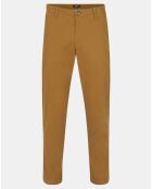 Pantalon chino Cropped Bedford marron kaki