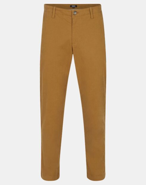 Pantalon chino Cropped Bedford marron kaki