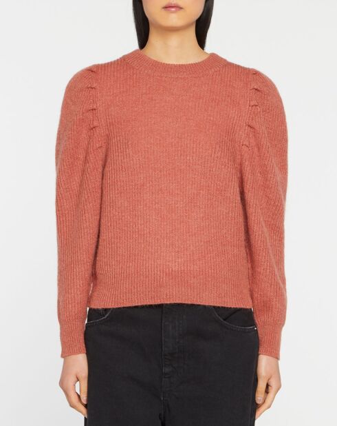 Pull en Laine mélangée Mikael rouge moyen