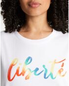 T-Shirt en Coton Freedom blanc