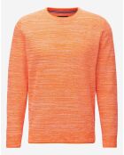 Pull Coton Mouliné orange